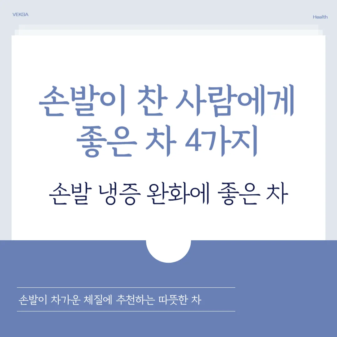 손발이 찬 사람에게 좋은 차 4가지 정리