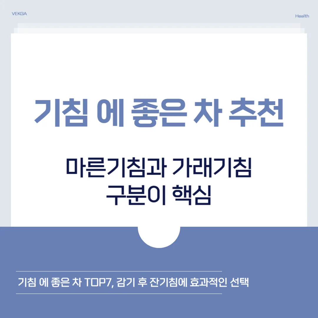 기침 에 좋은 차 종류 총정리, 증상별로 제대로 선택하는 방법